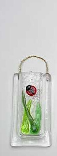Fused Glass Ladybug Vase