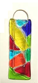 Fused Glass Mosaic Vase