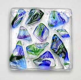 Latta's Fused Glass Coasters