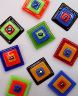 Latta's Fused Glass Magnets