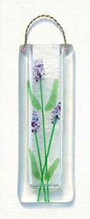 Fused Glass Lavender Vase