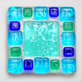 Latta's Fused Glass Coasters